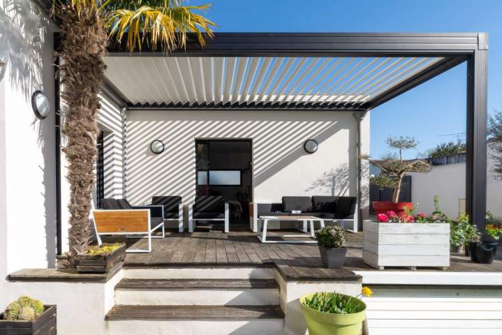 Pergola esthétique Muret